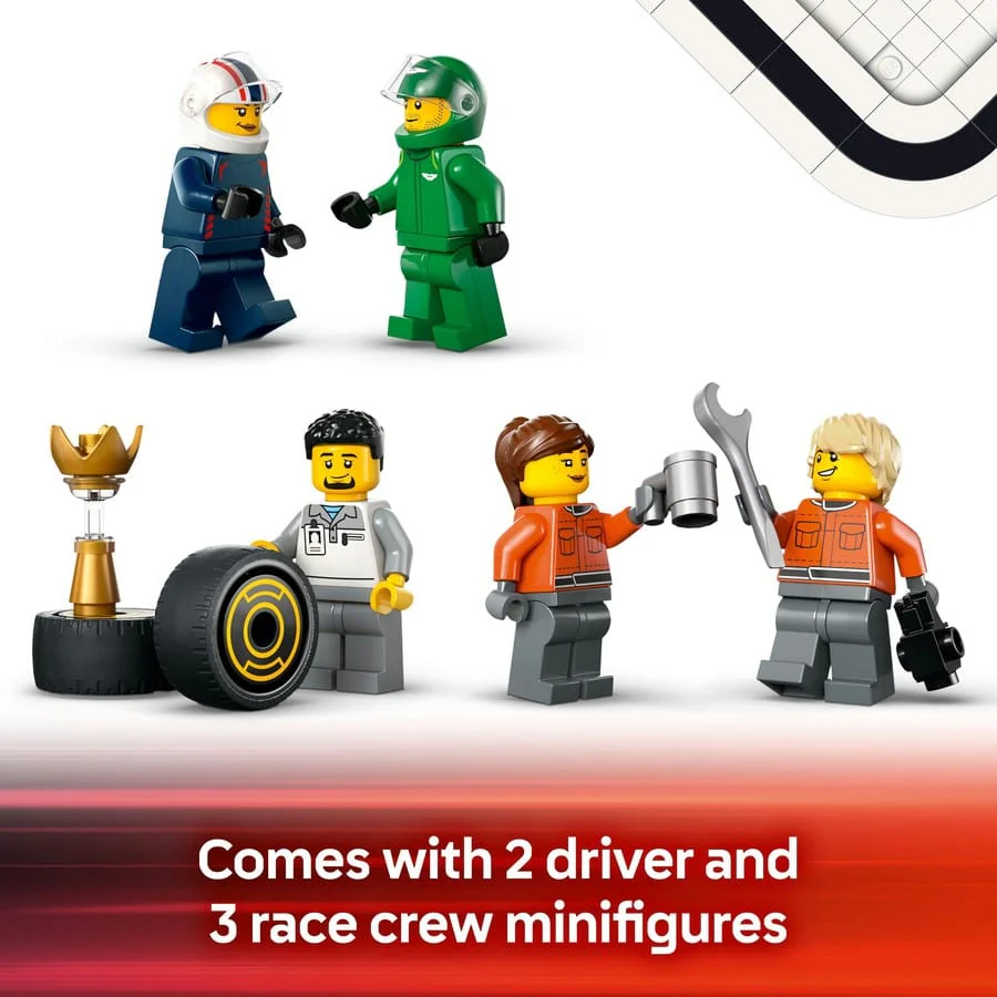 LEGO City - F1 Truck with RB20 & AMR24 F1 Cars [60445] - Image 3
