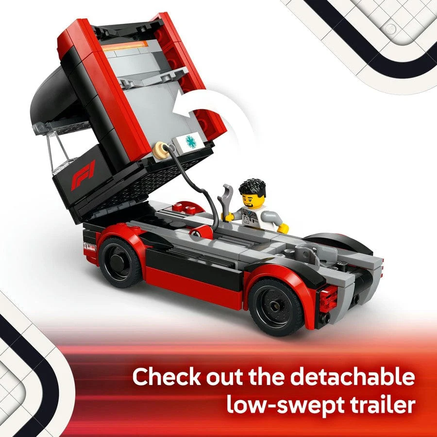 LEGO City - F1 Truck with RB20 & AMR24 F1 Cars [60445] - Image 5