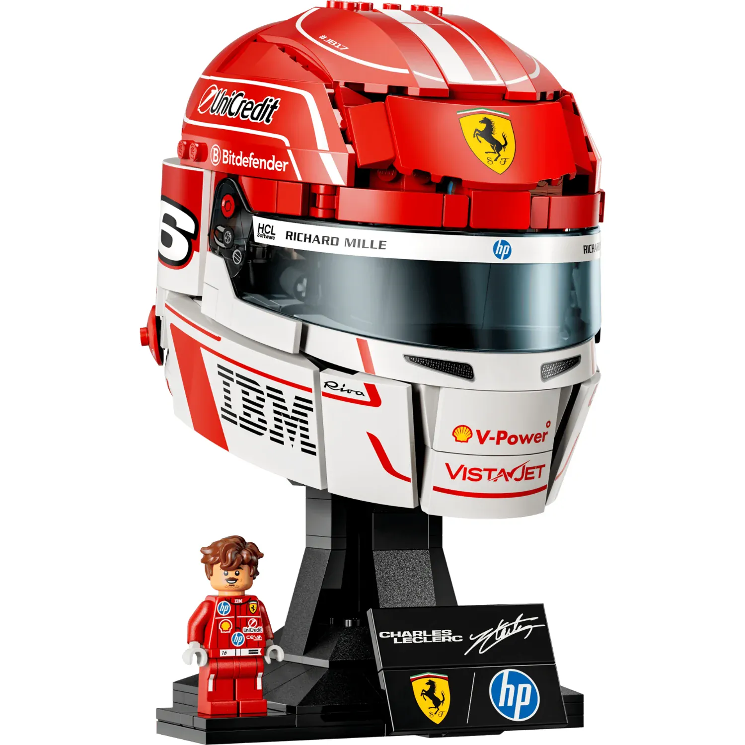 LEGO Editions: Scuderia Ferrari HP Charles Leclerc Helmet [43014] - Image 2