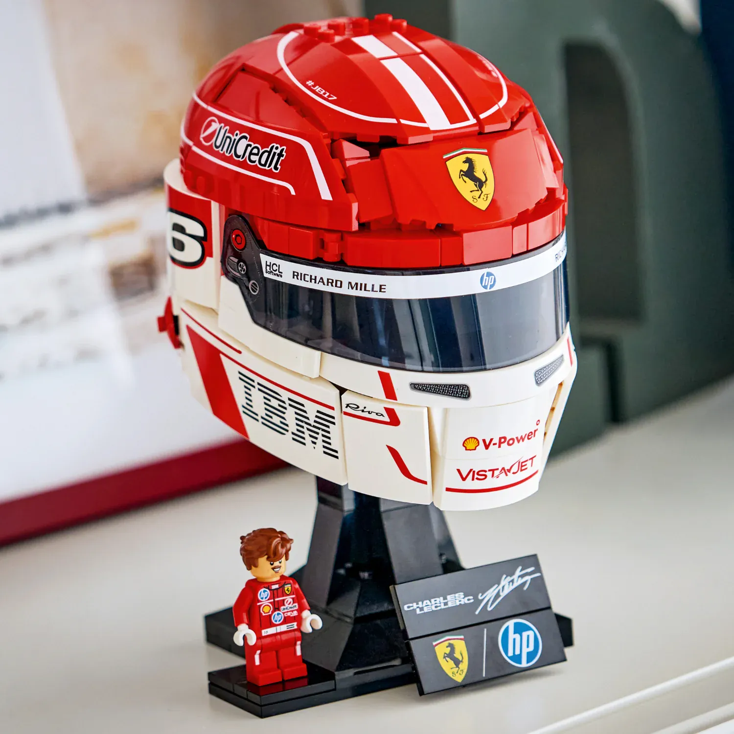 LEGO Editions: Scuderia Ferrari HP Charles Leclerc Helmet [43014] - Image 4
