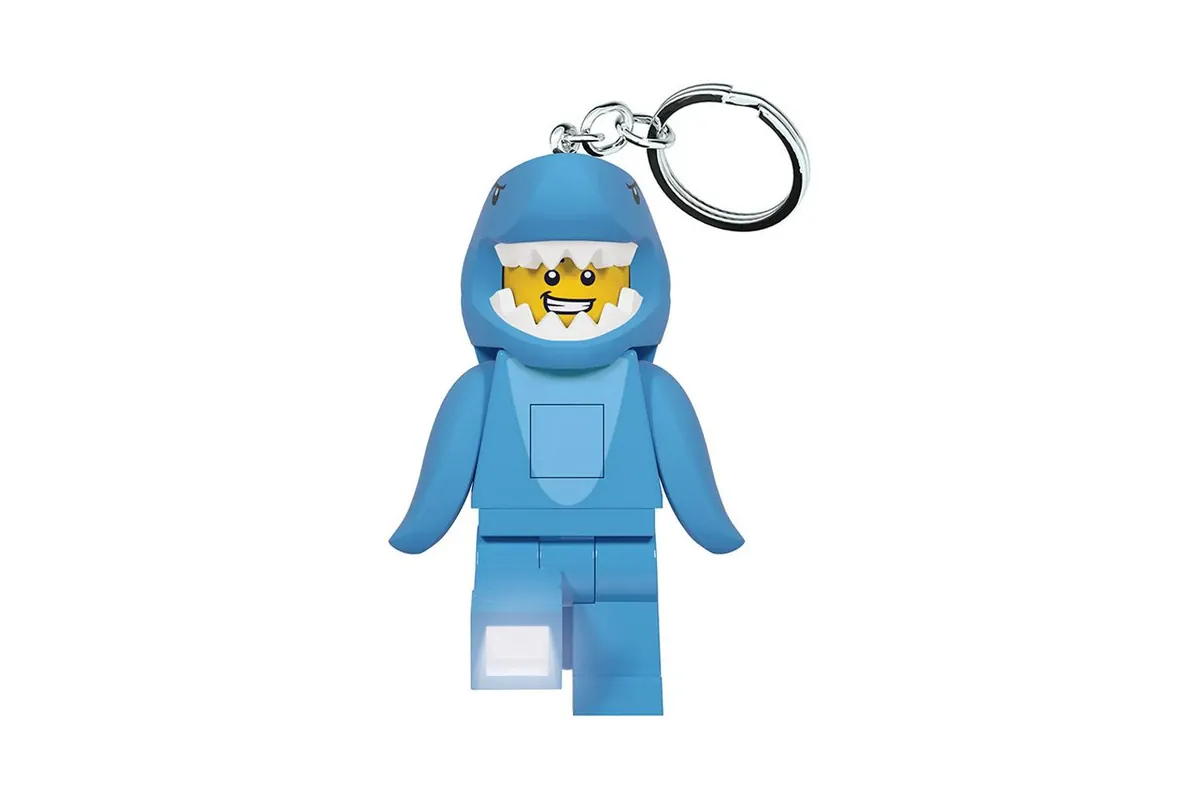 Lego Keychain Light - Shark Suit Guy