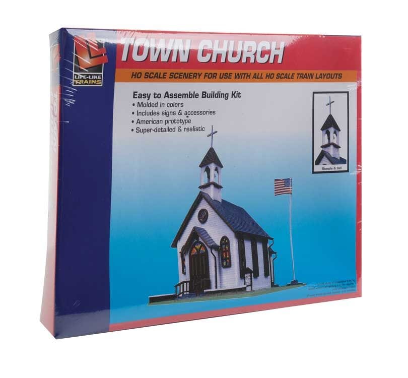 Life-Like 1350 HO Town Church Kit**