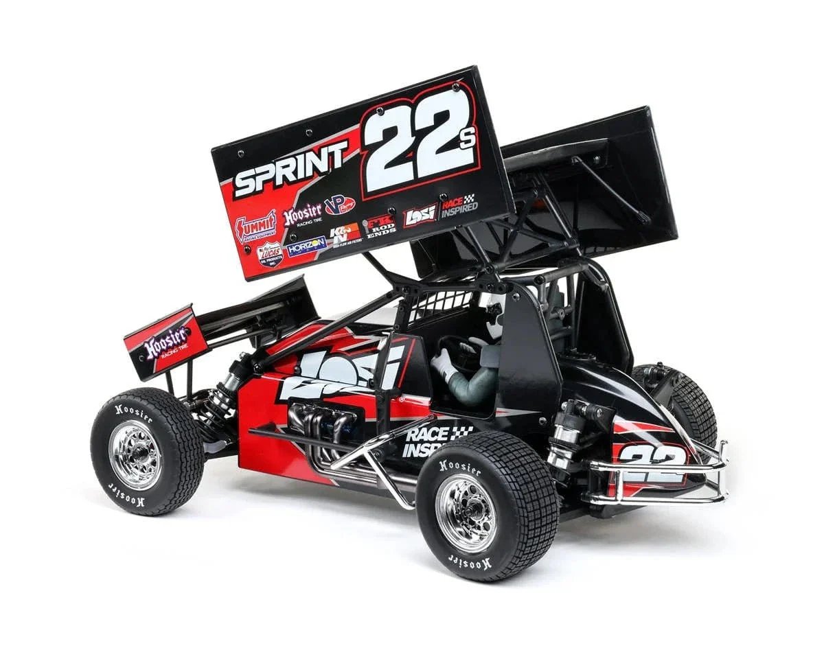 Losi 22S Sprint Car 1/10 2WD RTR Combo with Battery and Charger - Red - Image 7
