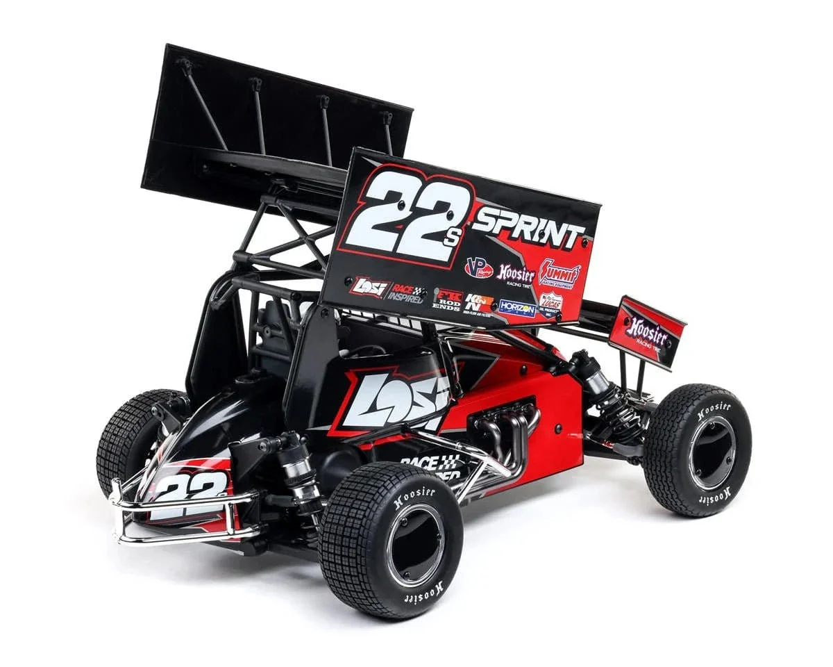 Losi 22S Sprint Car 1/10 2WD RTR Combo with Battery and Charger - Red - Image 8
