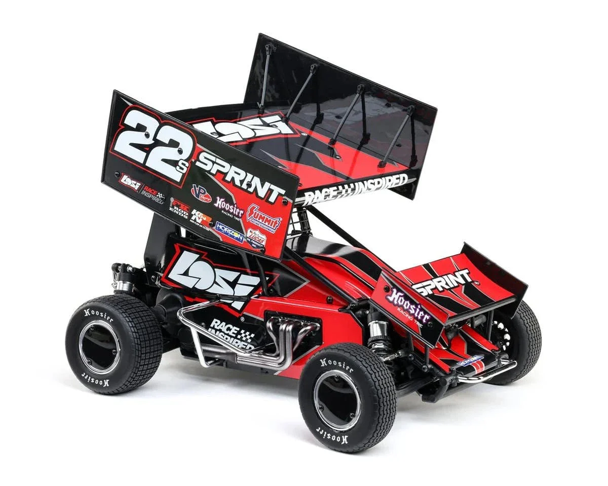 Losi 22S Sprint Car 1/10 2WD RTR Combo with Battery and Charger - Red - Image 9