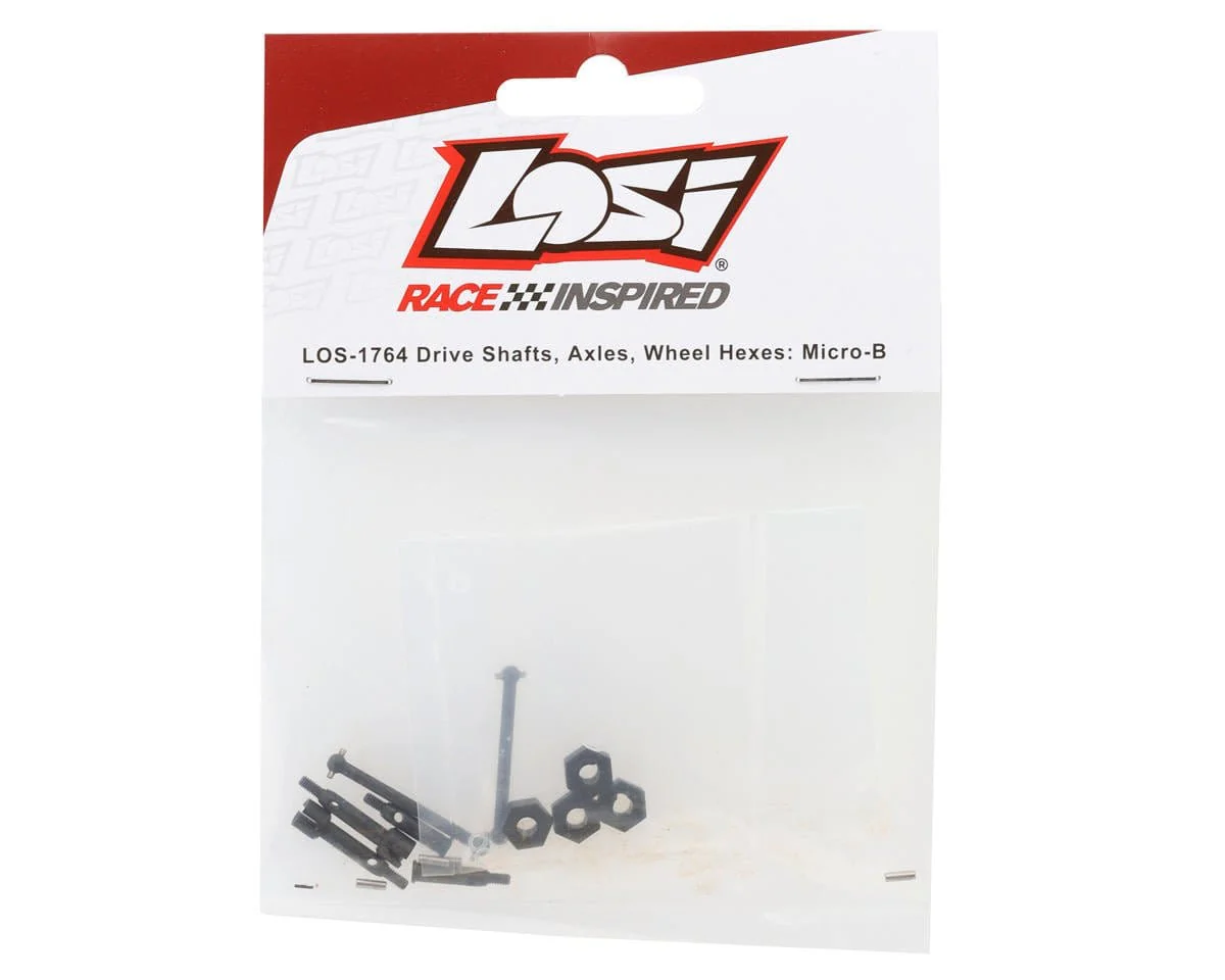 Losi Drive Shafts, Axles and Wheel Hexes, Micro-B [LOS-1764] - Image 2