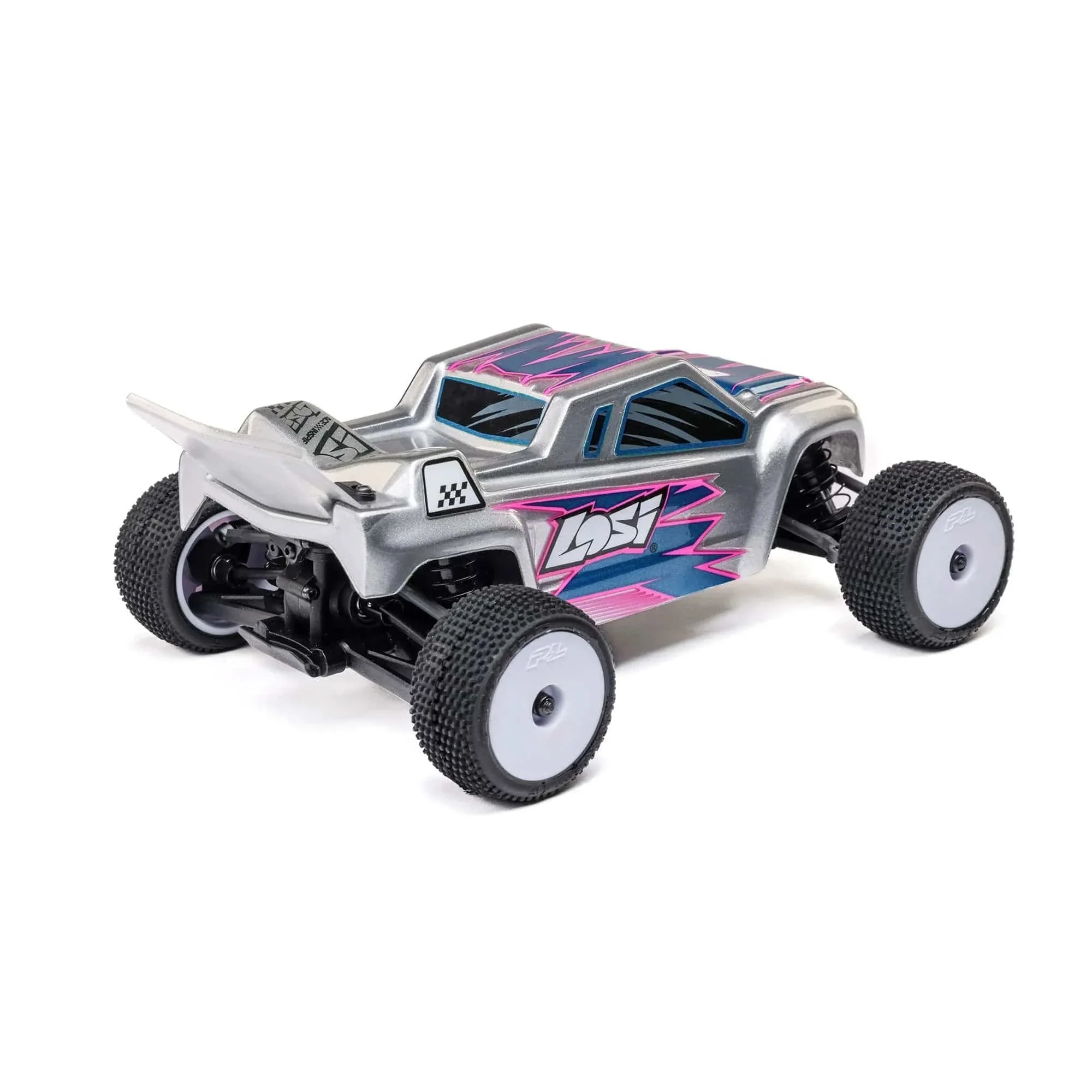 Losi Micro-T 1/28 2WD RC Stadium Truck RTR - Silver [LOS-1392T2] - Image 3