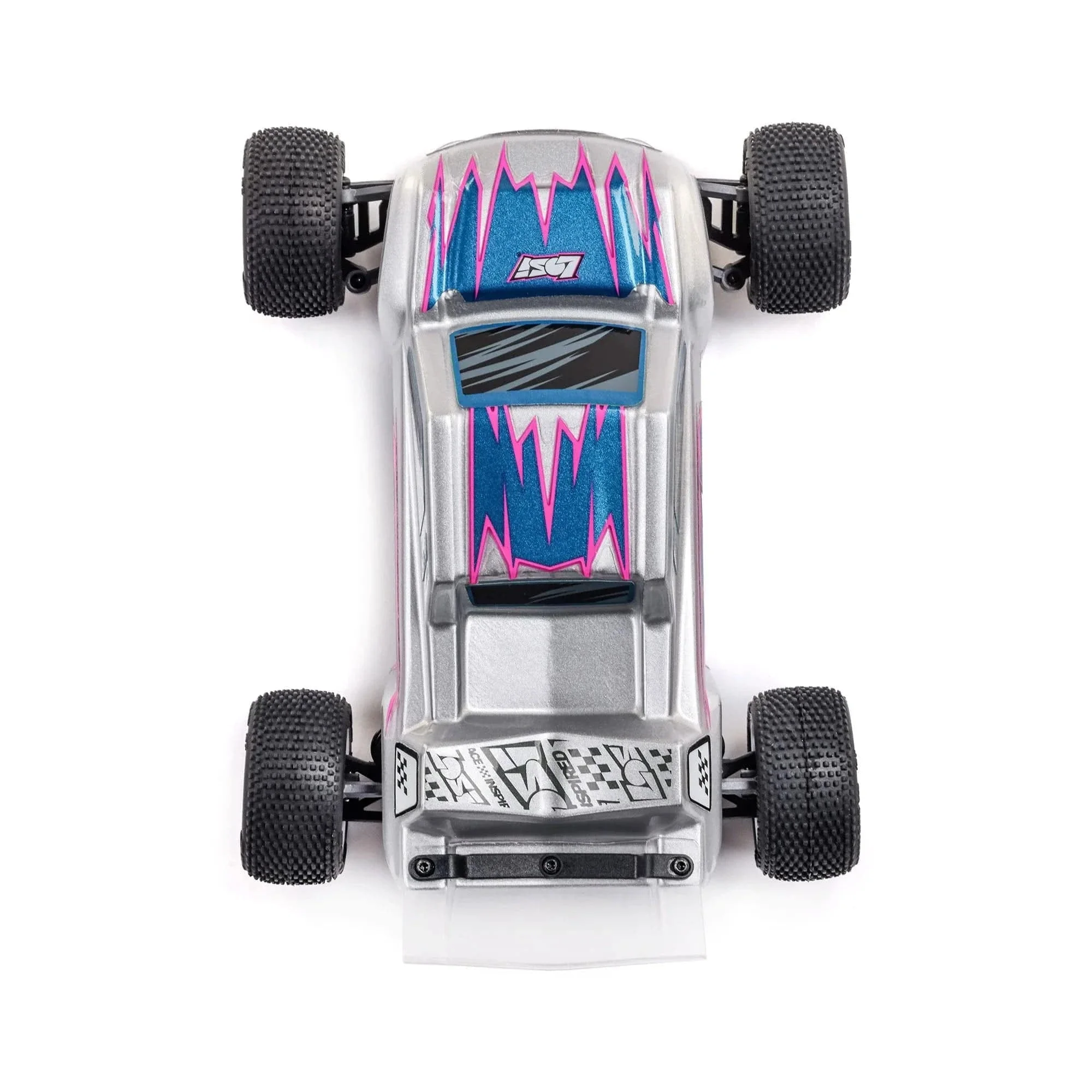 Losi Micro-T 1/28 2WD RC Stadium Truck RTR - Silver [LOS-1392T2] - Image 4