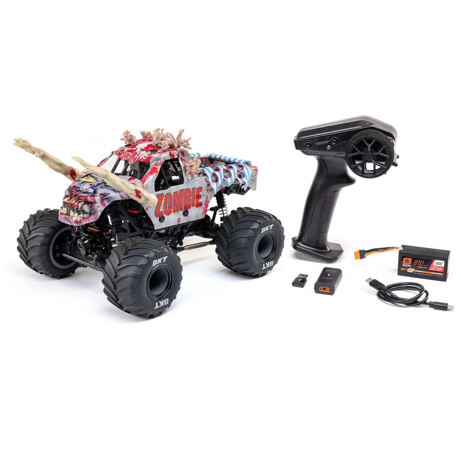 Losi Mini LMT Zombie 1/18 4x4 Monster Jam Truck RTR [LOS01026T4] - Image 11