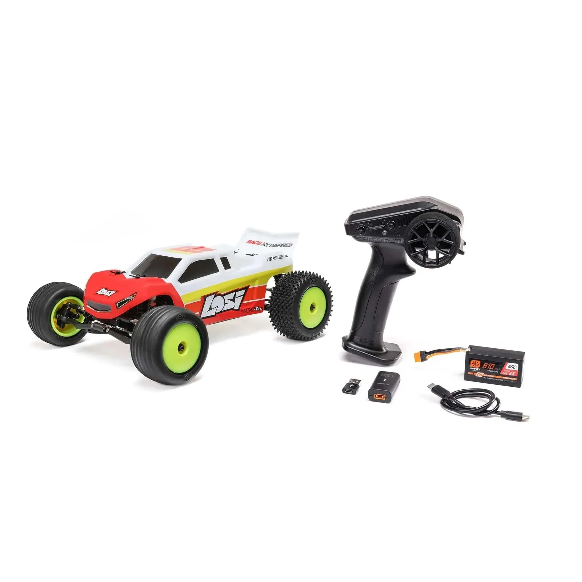 Losi Mini T 2.0 Brushless V2 Stadium Truck RTR - Red [LOS-1056T1]