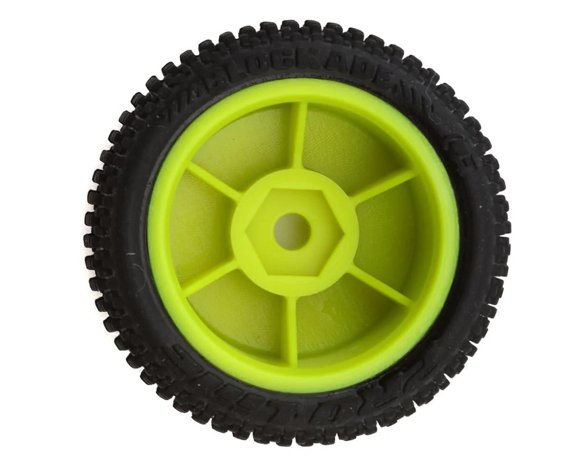Losi Yellow Wheel and Tyre Set, Micro-B [LOS-1762] - Image 3