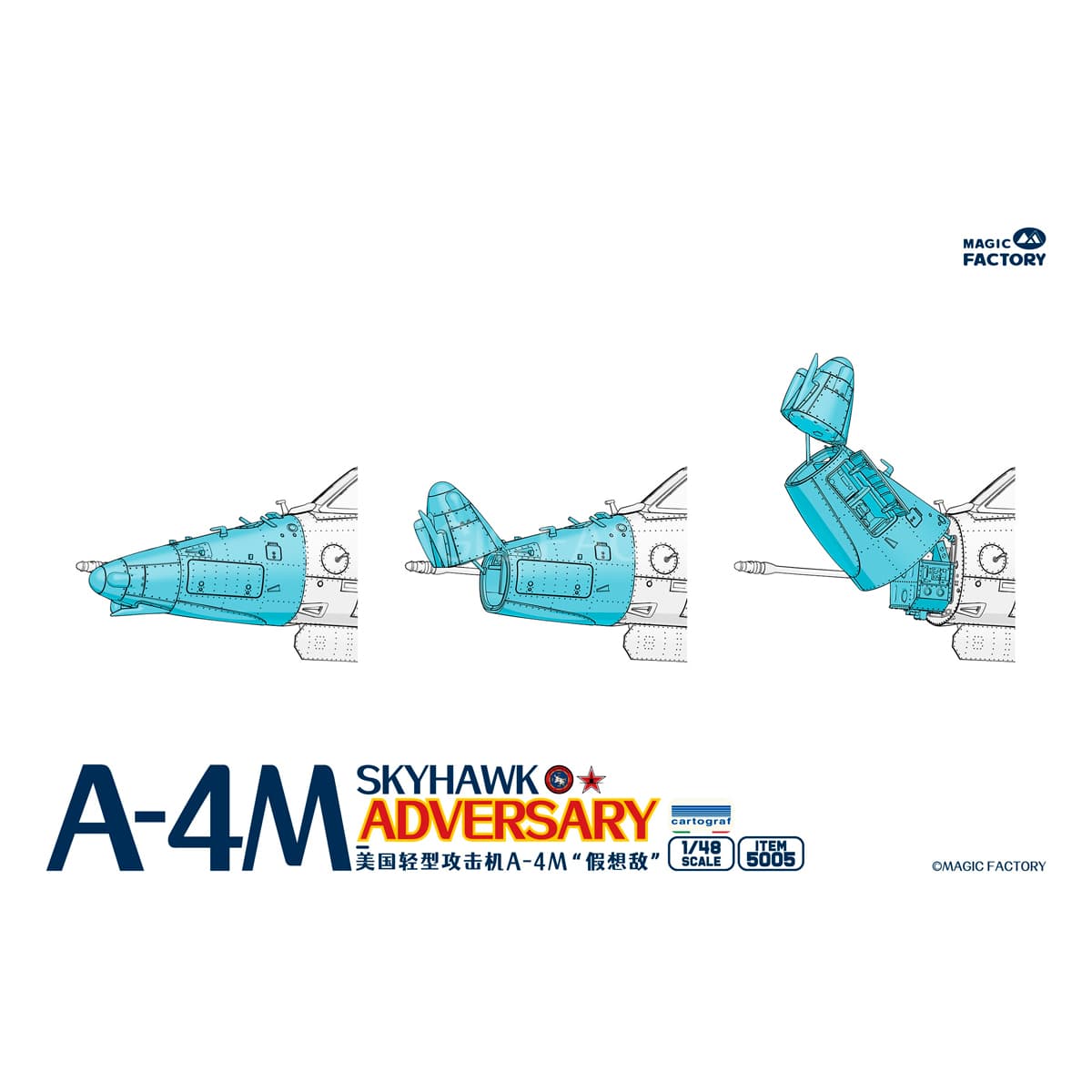 Magic Factory 1/48 A-4M Skyhawk Adversary Plastic Model Kit - Image 3