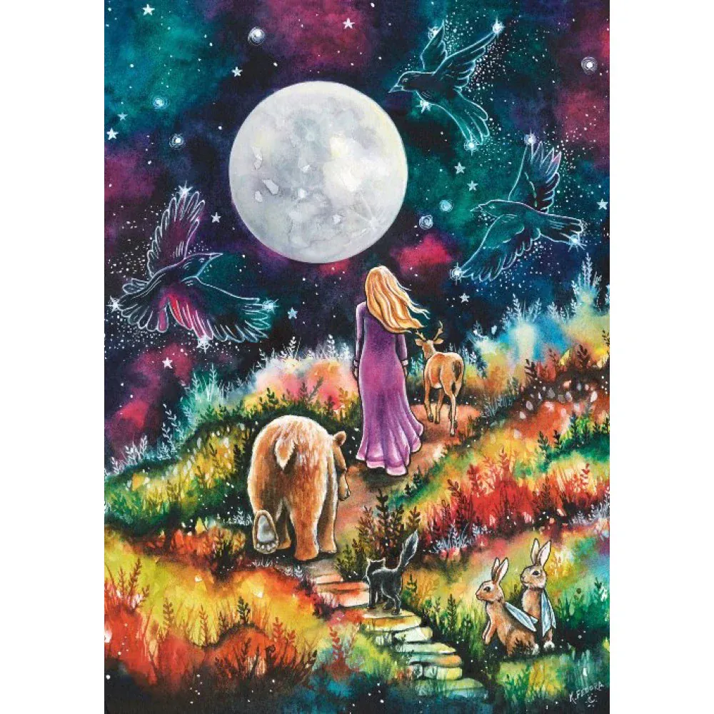 Magnolia 1103 Follow Your Path Kat Fedora 1000pc Jigsaw Puzzle - Image 2