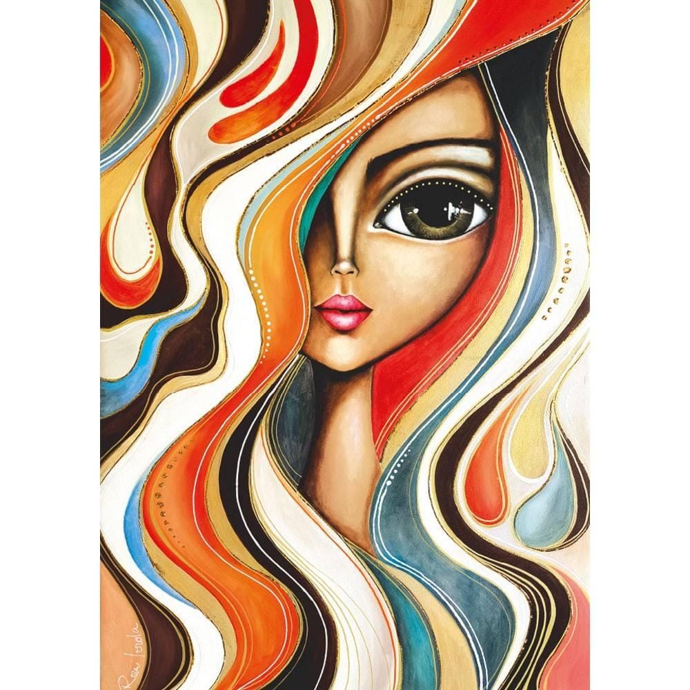 Magnolia 1732 Wavy Hair Girl Romi Lerda 1000pc Jigsaw Puzzle - Image 2