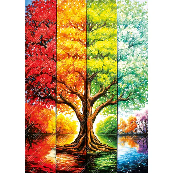 Magnolia 8614 Tree in Autumn Elif Hurdogan Special Edition 1000pc Jigsaw Puzzle - Image 2