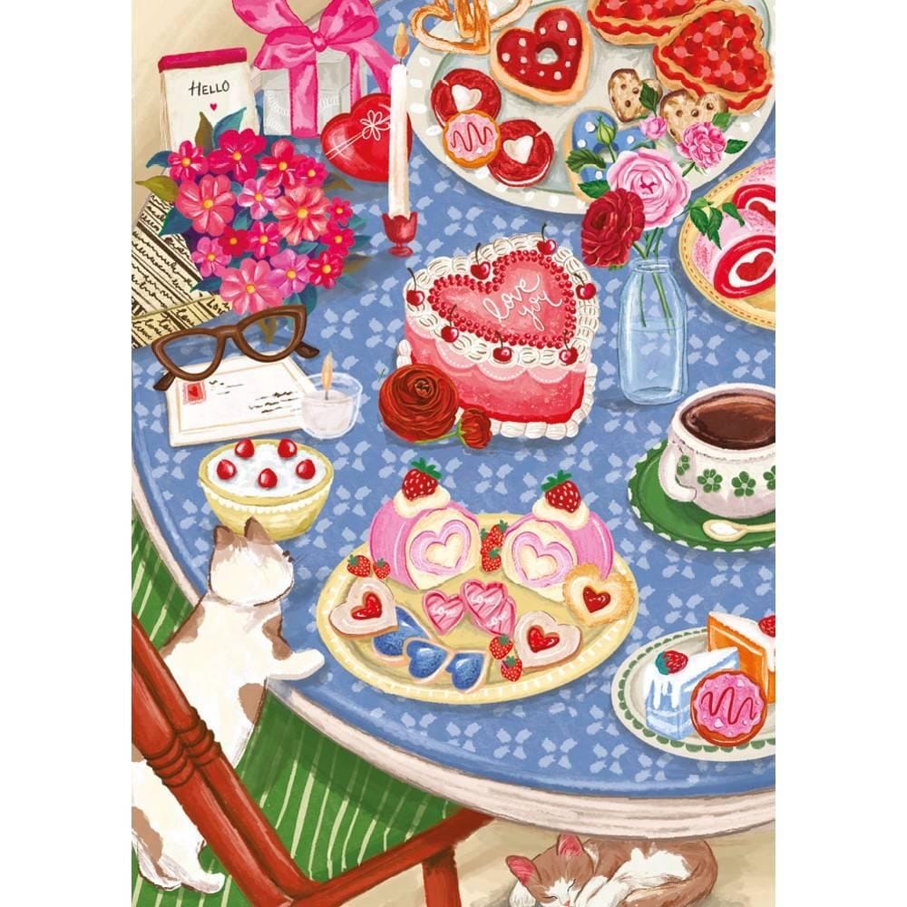Magnolia 9107 Cat Feast Shanya Bharti 1000pc Jigsaw Puzzle - Image 2