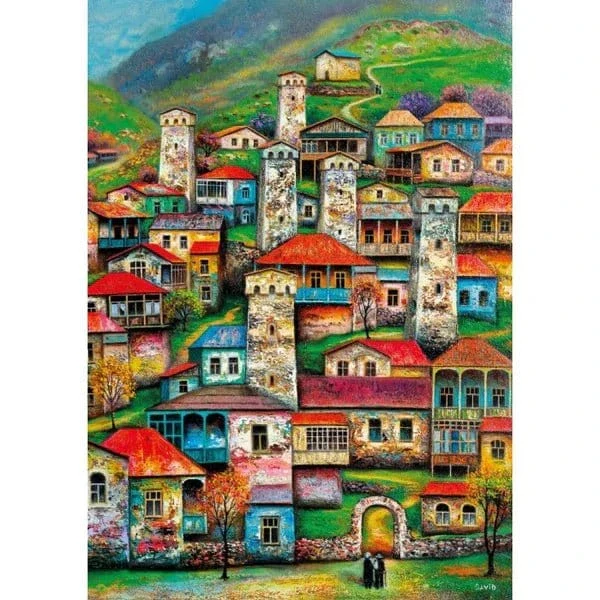 Magnolia Beautiful Village David Martiashvili 1000pc Jigsaw Puzzle - Image 2