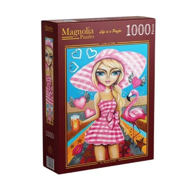 Magnolia Lady in Pink Romi Lerda 1000pc Jigsaw Puzzle