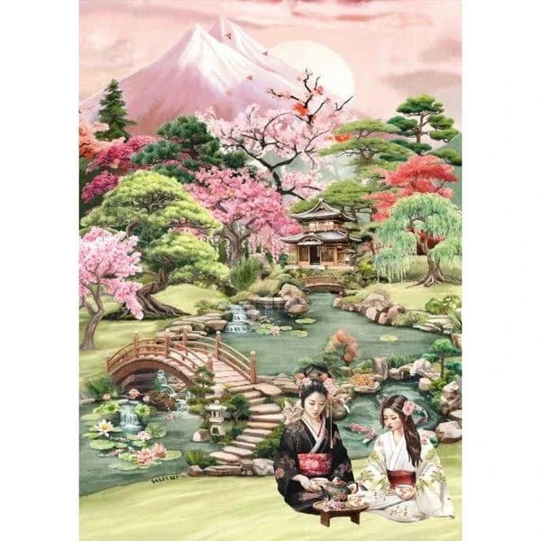 Magnolia Tea Garden Sarah Reyes 1000pc Jigsaw Puzzle - Image 2