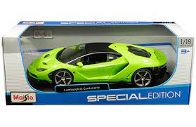 Maisto 1/18 2017 Lamborghini Centenario - Light Green - Image 2