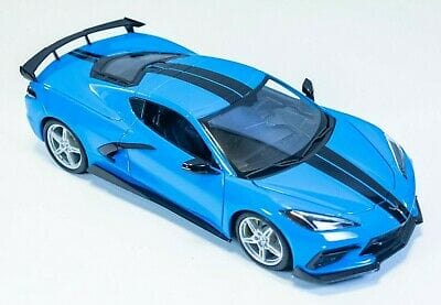 Maisto 1/18 2020 Chevrolet Corvette Stingray Coupe High Wing -Blue - Image 2