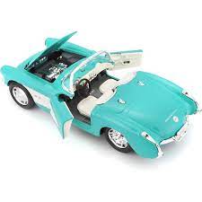 Maisto 1/24 1957 Chevrolet Corvette Diecast Model Assorted Colours - Image 3