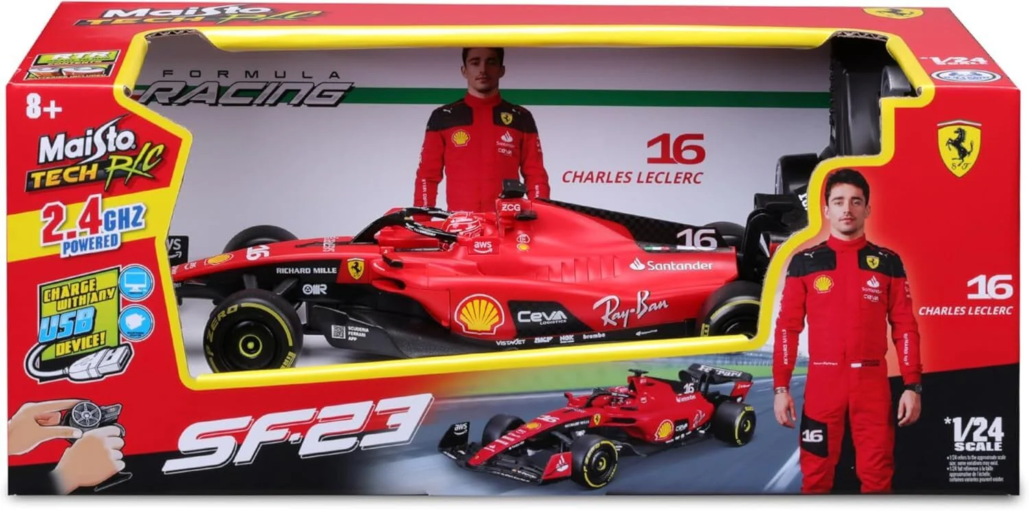 Maisto 2023 Ferrari SF-23 #16 Leclerc RC Car