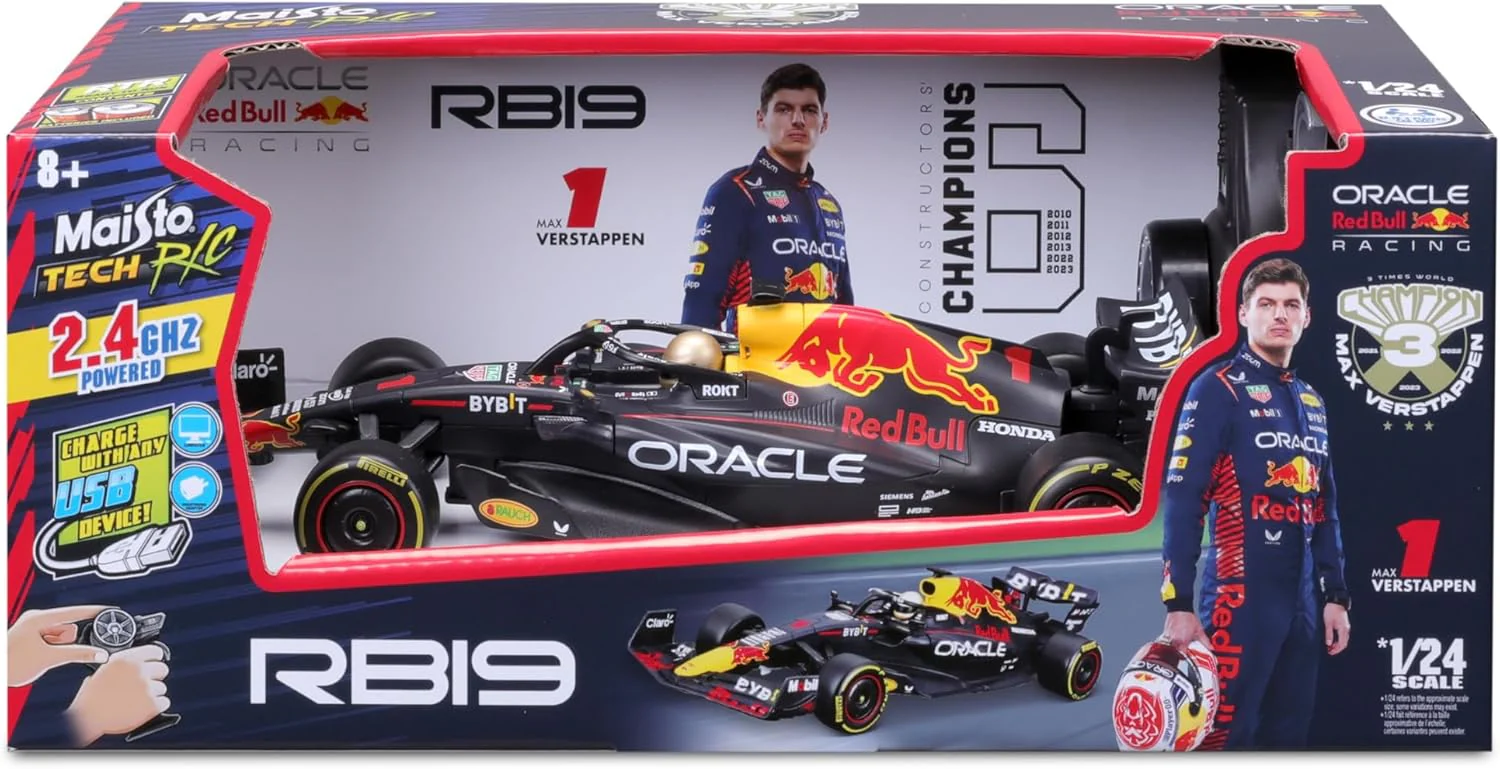 Maisto 2023 Red Bull Racing RB-19 Verstappen  #1 RC Car - Image 2