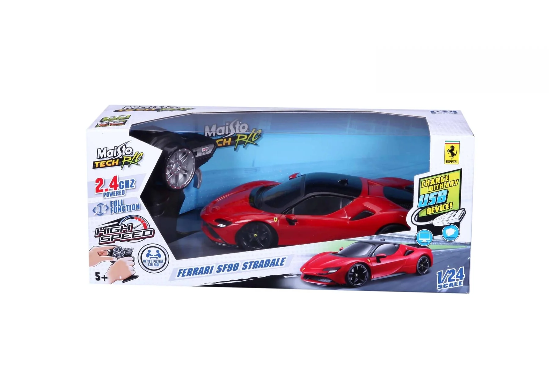 Maisto Tech 1/24 Ferrari SF-90 Stradale RC Car