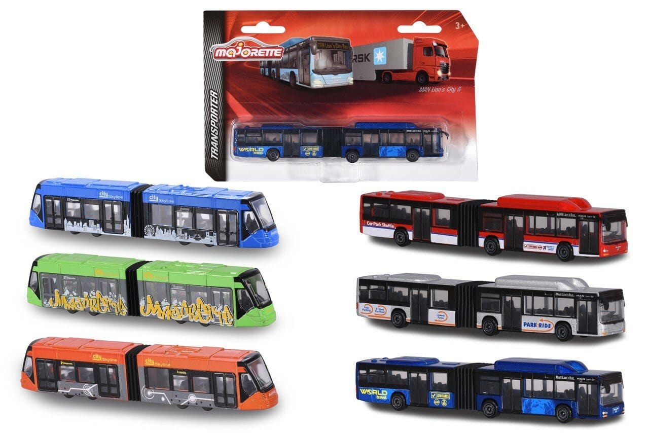 Majorette 46128 Siemens Avenio Tram / Man Bus Assorted (1pc)