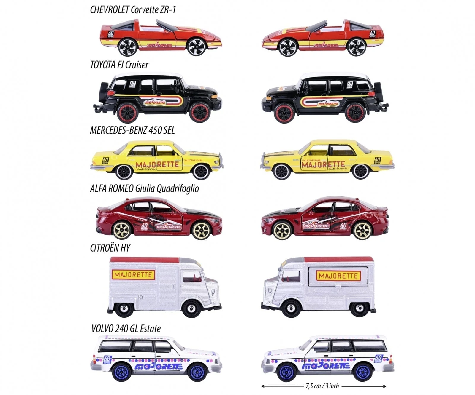 Majorette 60th Anniversary Premium Cars - Assorted (1) - Image 2
