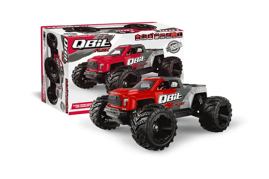 Maverick QBit MT Flux 1/16 4WD RTR Brushless Monster Truck (Red) [151005] - Image 4