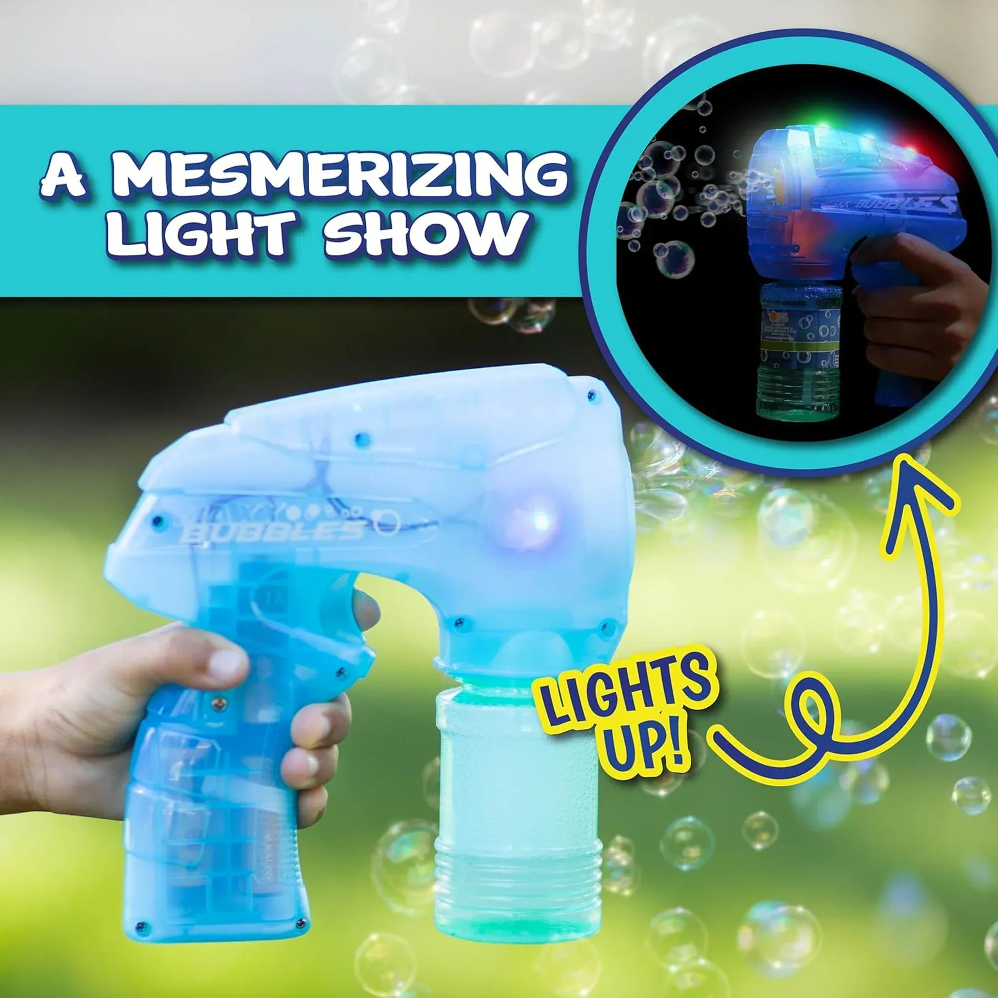 MAXX BUBBLES Light Up Bubble Blaster - Assorted (1) - Image 4