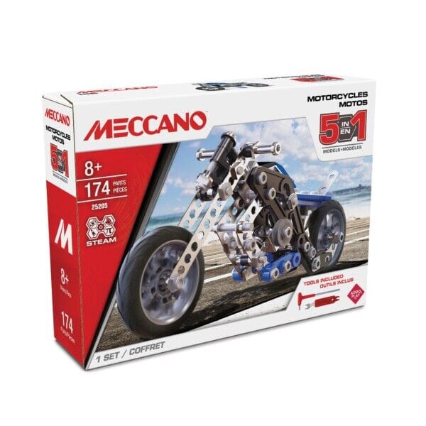 Meccano 5 Multi Model Set - Motorcycles - Image 2