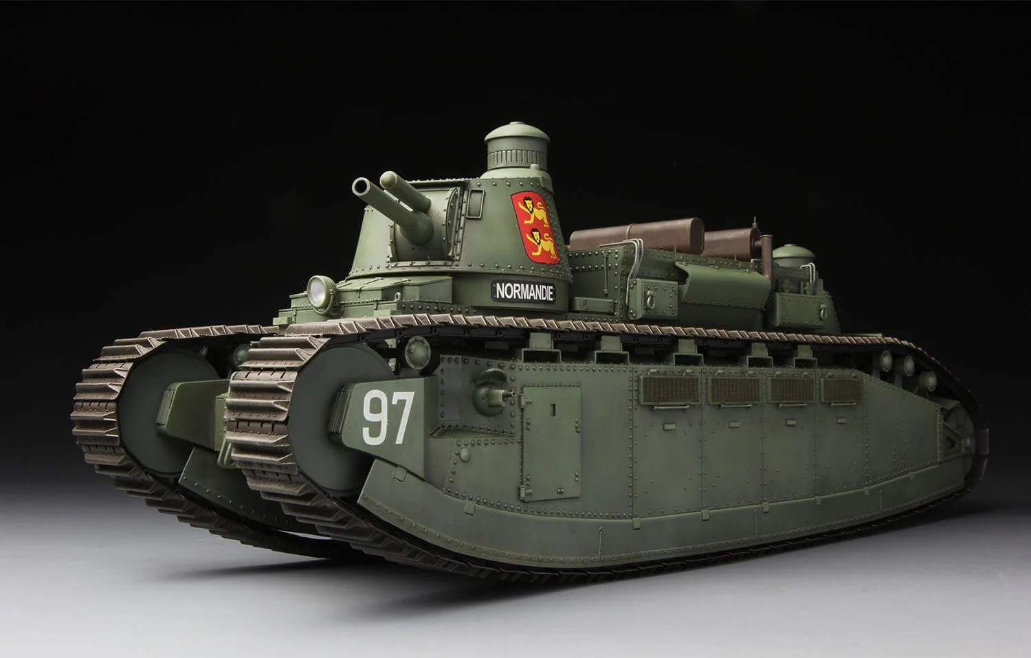 Meng 1/35 French Super Heavy Tank Char 2C Plastic Model Kit - Image 2
