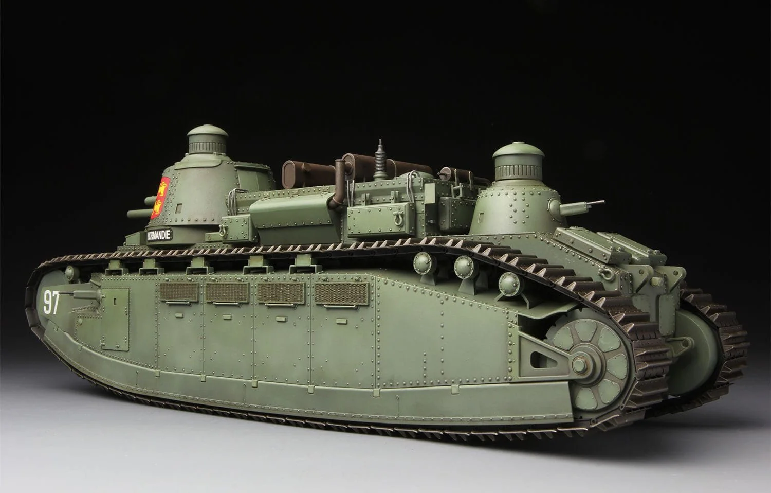 Meng 1/35 French Super Heavy Tank Char 2C Plastic Model Kit - Image 3