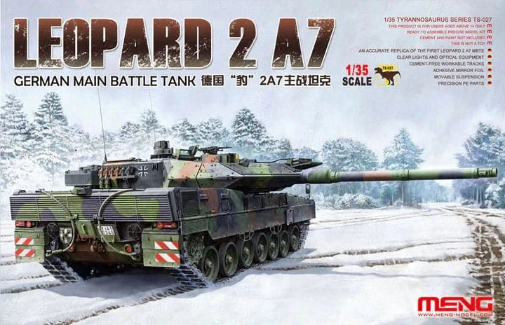 Meng 1/35 German Main Battle Tank Leopard 2 A7 Plastic Model Kit - Image 11