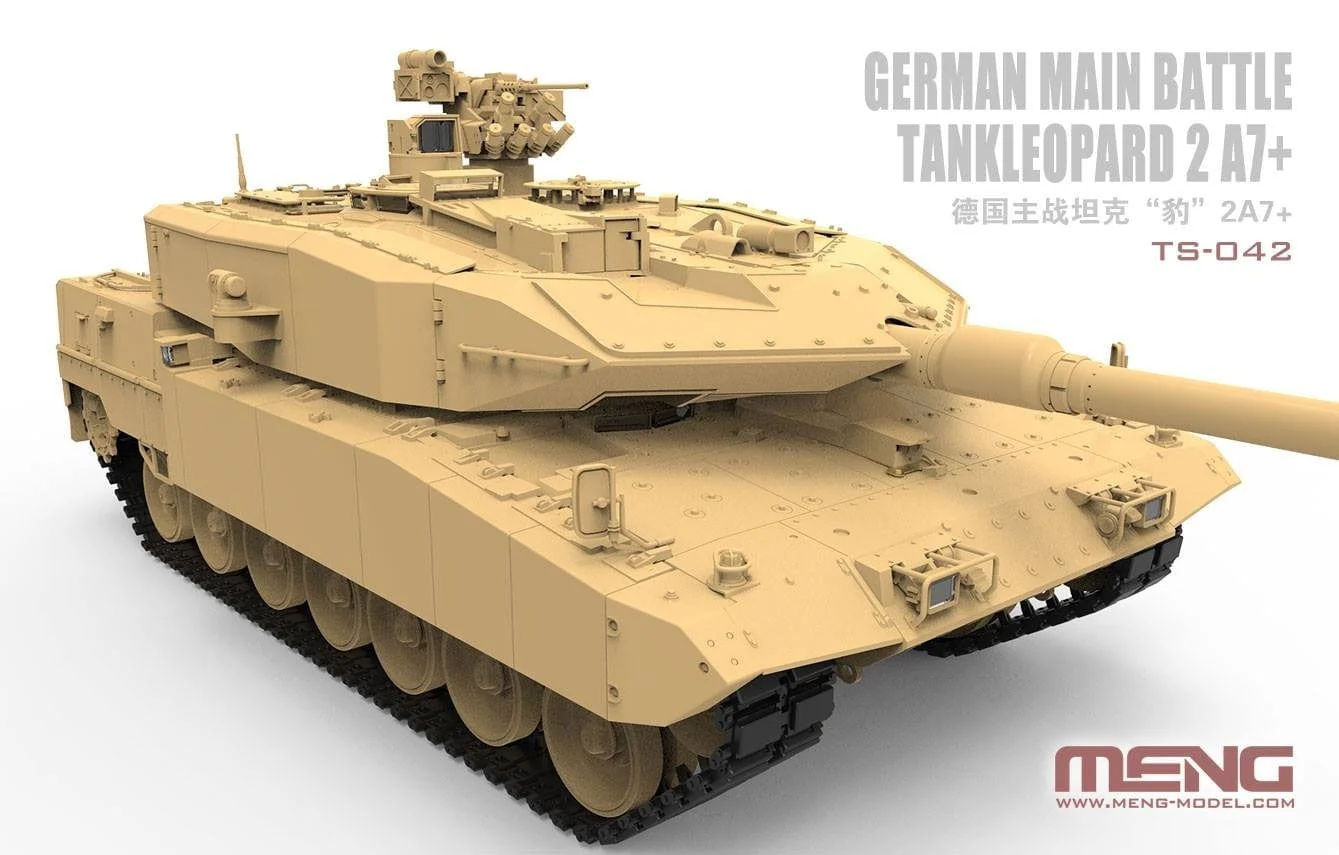 Meng 1/35 German Main Battle Tank Leopard 2A7+ Plastic Model Kit - Image 3