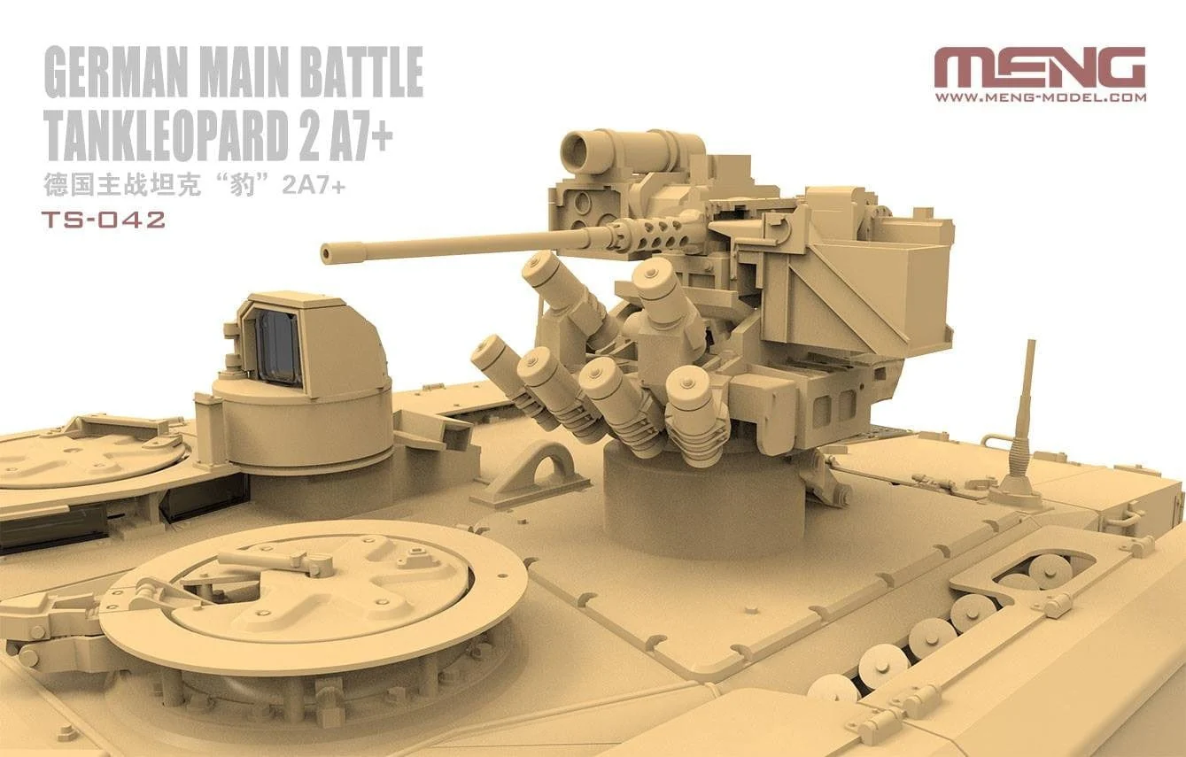 Meng 1/35 German Main Battle Tank Leopard 2A7+ Plastic Model Kit - Image 4