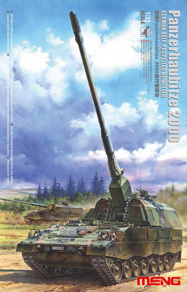 Meng 1/35 German Panzerhaubitze 2000 Self-Propelled Howitzer Plastic Model Kit