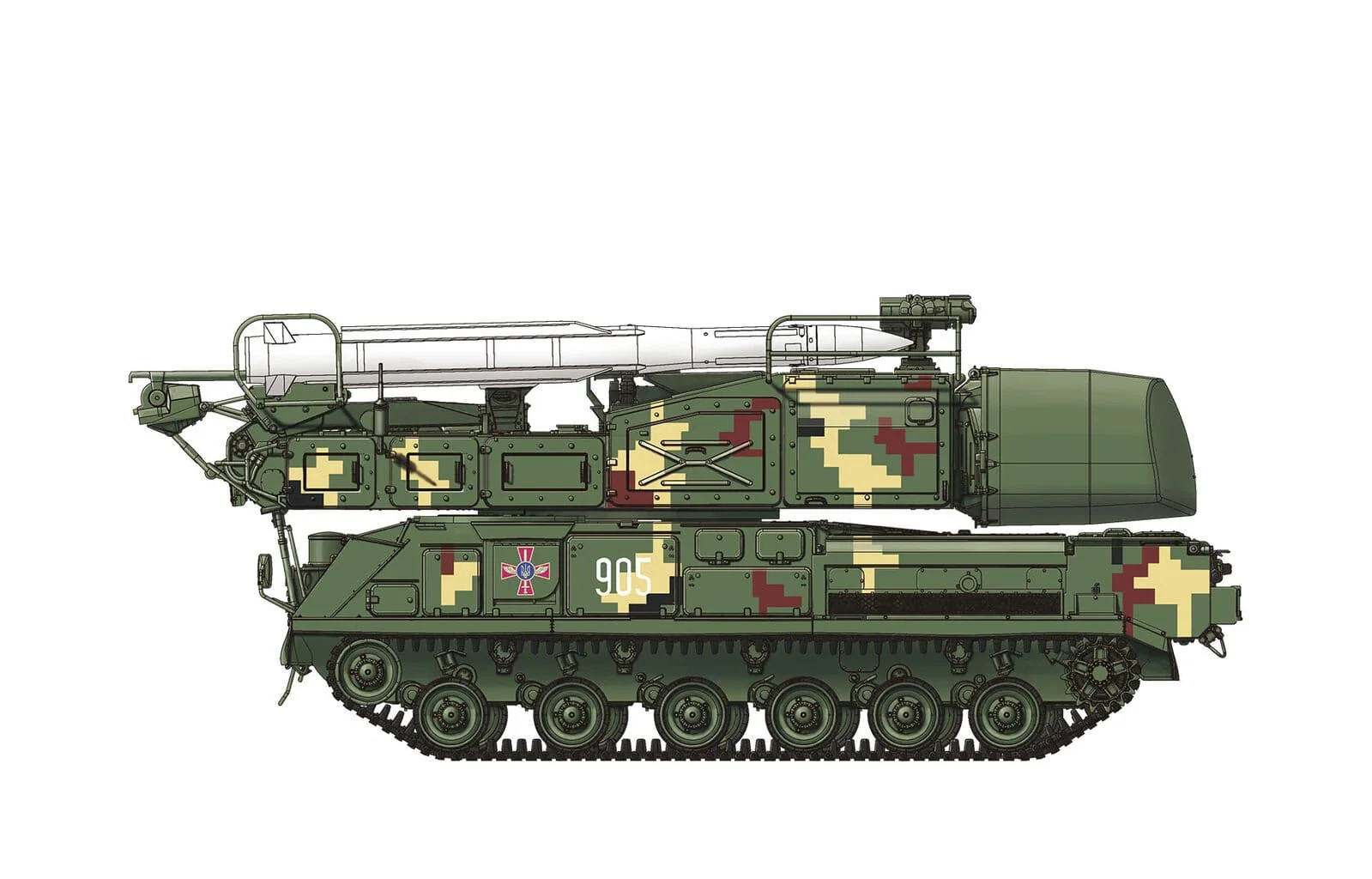 Meng 1/35 Russian 9K37M1 BUK Plastic Model Kit - Image 7