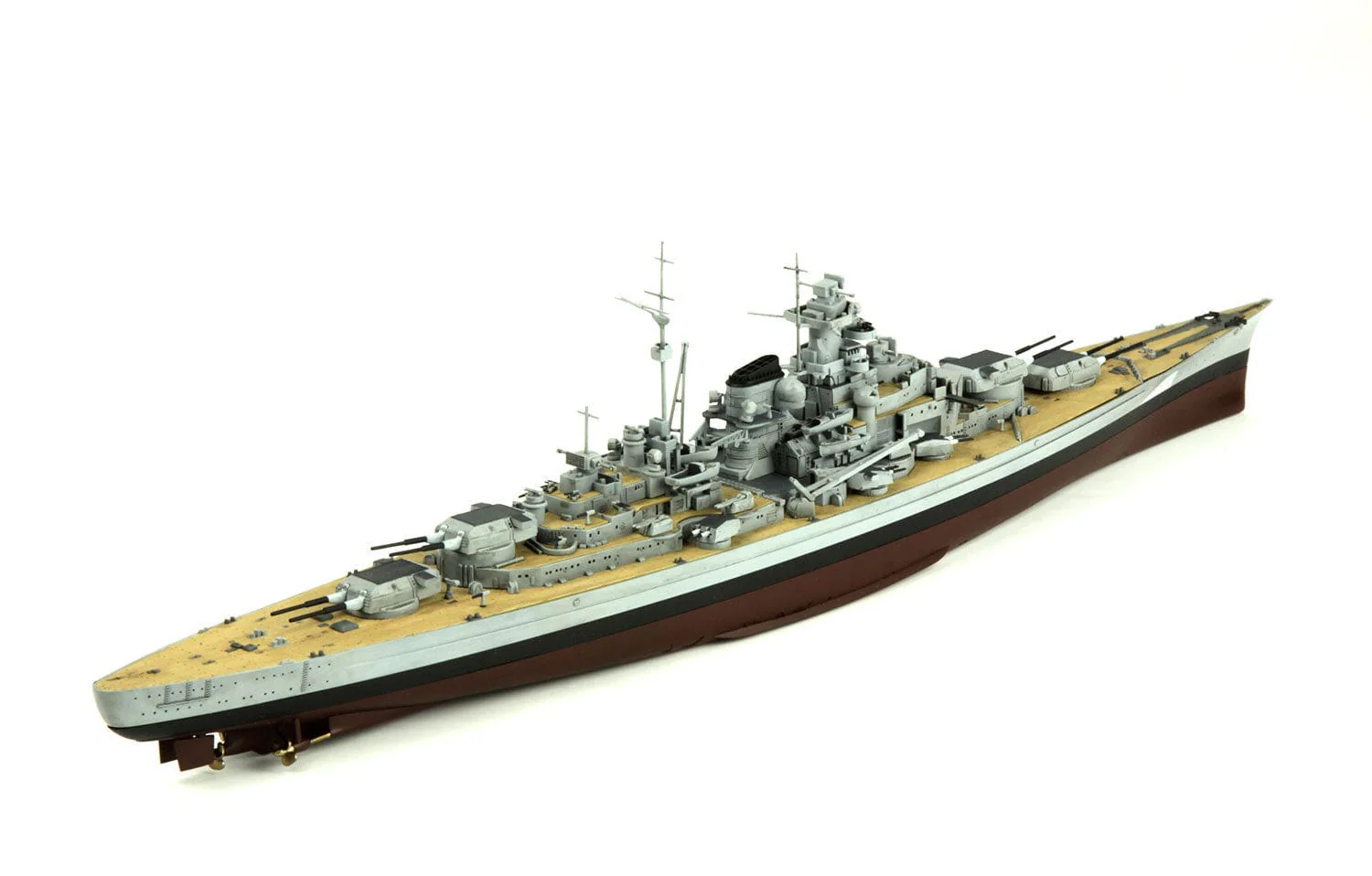 Meng 1/700 Kriegsmarine Battleship KM Bismarck Plastic Model Kit - Image 3