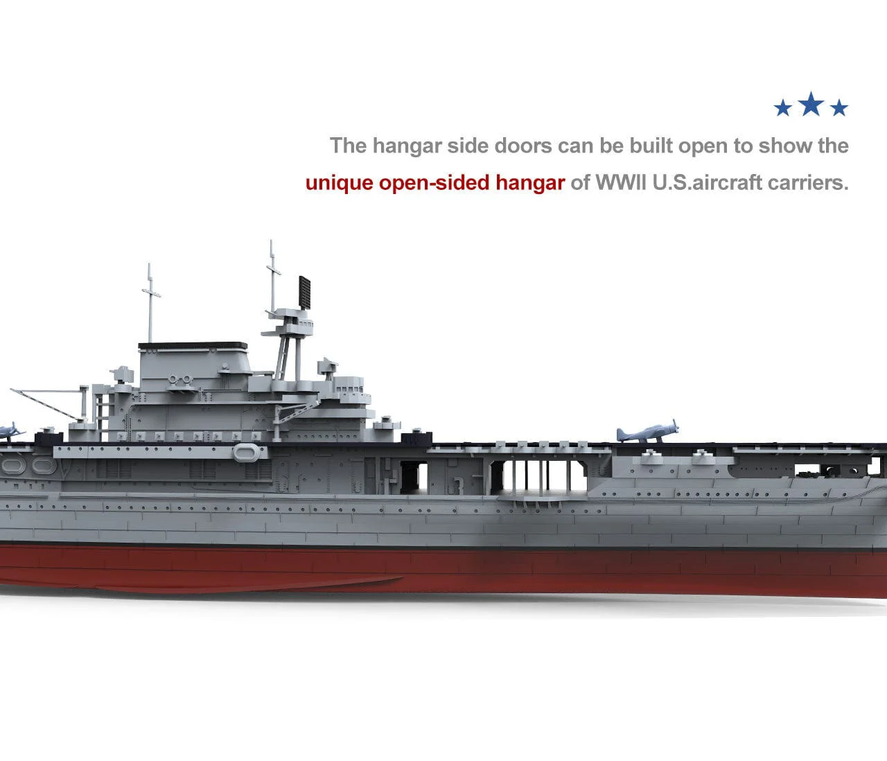 Meng 1/700 U.S. Navy Aircraft Carrier U.S.S. Enterprise (CV-6) Plastic Model Kit - Image 5