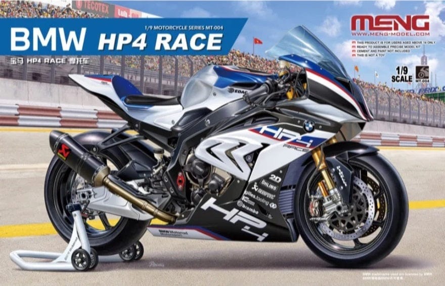 Meng 1/9 BMW HP4 Race Plastic Model Kit