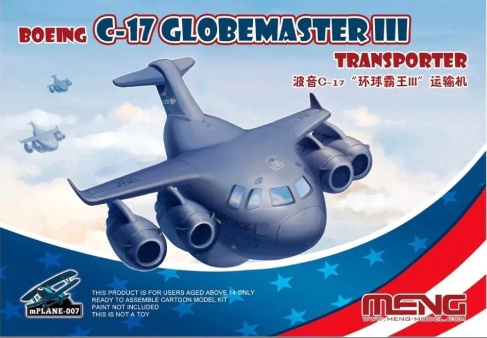 Meng Boeing C-17 Globemaster III Transporter (Cartoon Model) Plastic Model Kit