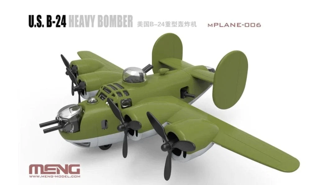 Meng U.S. B-24 Heavy Bomber (Cartoon Model) Plastic Model Kit - Image 2