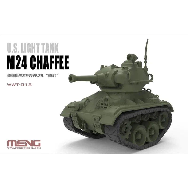 Meng U.S. Light Tank M24 Chaffee (Cartoon Model) Plastic Model Kit - Image 3