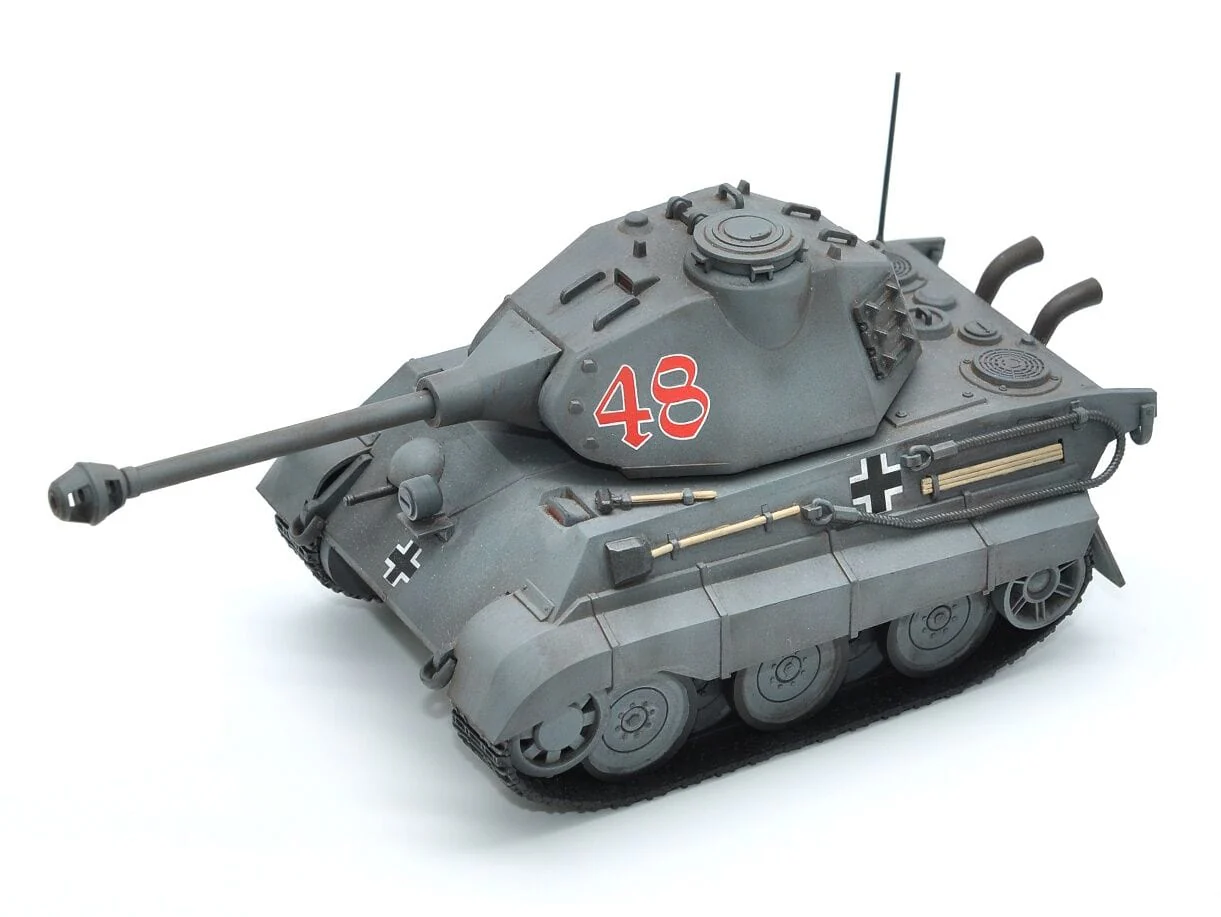 Meng World War Toons King Tiger (Porsche Turret) German Heavy Tank Plastic Model Kit - Image 6