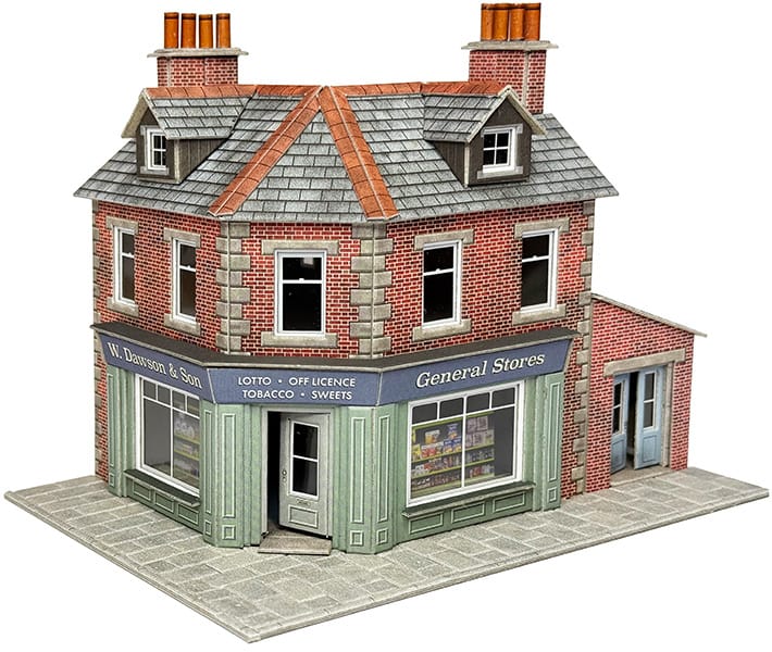 Metcalfe OO Scale Corner shop/Pub Brick Card Kit - Image 2