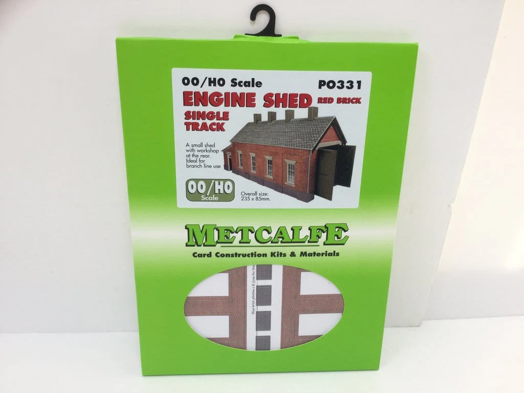 Metcalfe PO331 Red Brick Single Track Engine Shed